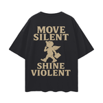 Stealth & Shine Oversize Deep Drop Shoulder Tee