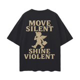 Stealth & Shine Oversize Deep Drop Shoulder Tee