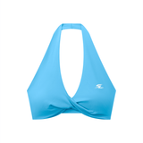 Sayless (SL) Women's Pleated Halter Sports Bra