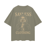 Stealth & Shine Oversize Deep Drop Shoulder Tee