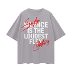 Sayless Statement Oversize Deep Drop Shoulder Tee
