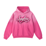 "Pink Pressure" Heavyweight Sunfade Oversized Hoodie