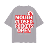 The Silent Hustle Oversize Deep Drop Shoulder Tee