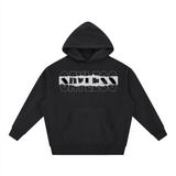 'Muted Message' Essential Oversized Boxy Fit Fleece Hoodie