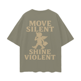 Stealth & Shine Oversize Deep Drop Shoulder Tee