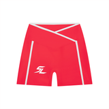 Sayless (SL) Women’s High Rise Color Block Yoga Shorts