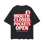 The Silent Hustle Oversize Deep Drop Shoulder Tee