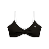 Sayless (SL) Women's Color Block Ruched V-Neck Sports Bra