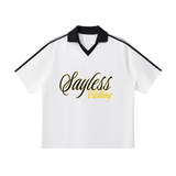 Elite Club Members Only Contrast Collar Striped Soccer Jersey