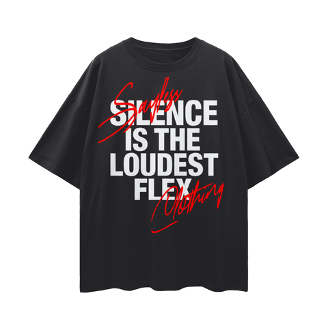 Sayless Statement Oversize Deep Drop Shoulder Tee