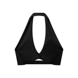 Sayless (SL) Women's Pleated Halter Sports Bra
