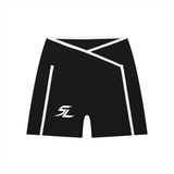 Sayless (SL) Women’s High Rise Color Block Yoga Shorts