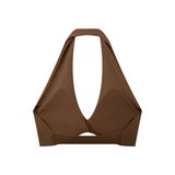 Sayless (SL) Women's Pleated Halter Sports Bra