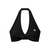 Sayless (SL) Women's Pleated Halter Sports Bra