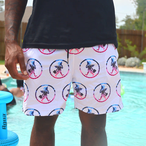 White/Dawn 'Tsotsi' Swim Trunks