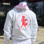 White and Red YR Established Hoodie