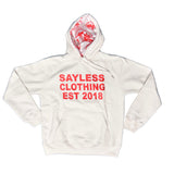 White and Red YR Established Hoodie