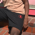 Black and Red ‘Tsotsi’ Terry Shorts